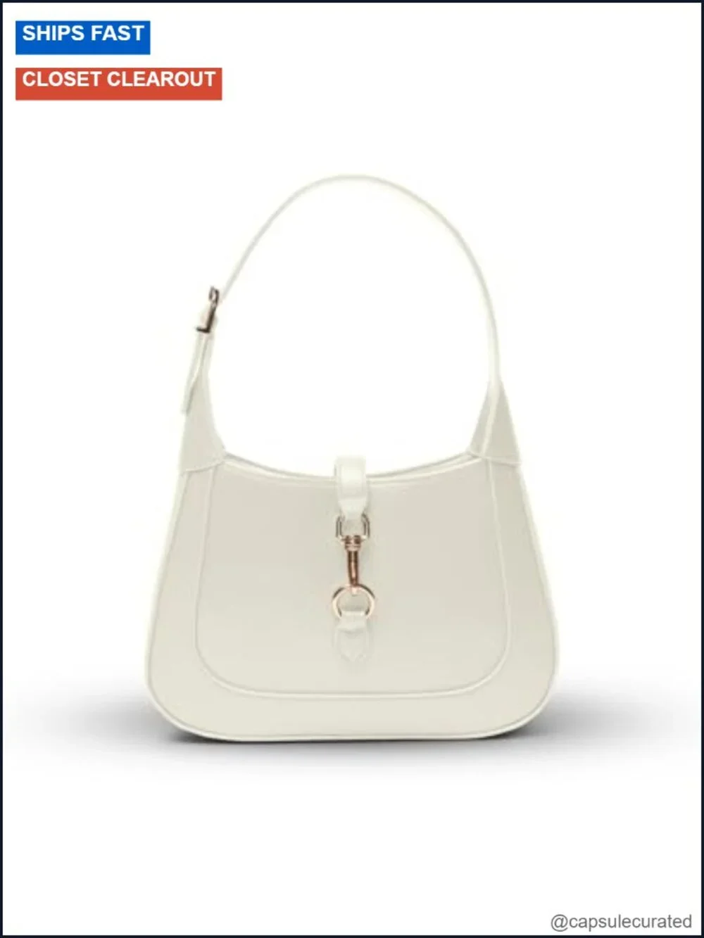 Vegan Leather Hobo Handbag Crossbody Bag w/ Adjustable Strap